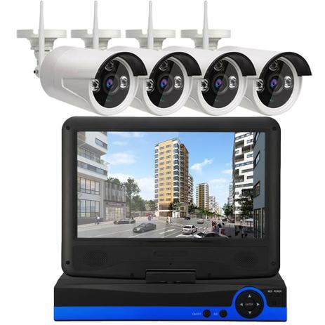Kit Nvr Wifi 4 Cameras Display Lcd 10.1 Hdmi Nuvem Infra - Ípega Menor preço em Kit Nvr Wifi 4 Cameras Display Lcd 10.1 Hdmi Nuvem Infra - Ípega