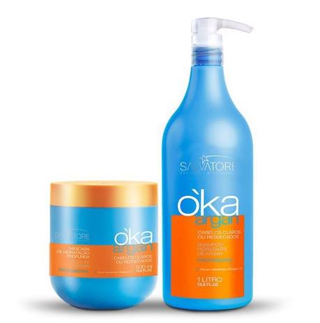 Kit OKA Shampoo 1L e Máscara 500g Argan Salvatore - Salvatore cosméticos Menor preço em Kit OKA Shampoo 1L e Máscara 500g Argan Salvatore - Salvatore cosméticos