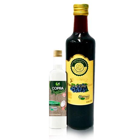 Kit Óleo de Coco Orgânico 250ml + Vinagre de Vinho Tinto -Copra/São Francisco Menor preço em Kit Óleo de Coco Orgânico 250ml + Vinagre de Vinho Tinto -Copra/São Francisco