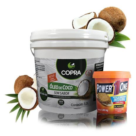Kit Óleo de Coco sem Sabor 3,2L - Copra + Pasta de Amendoim Power One é boa?