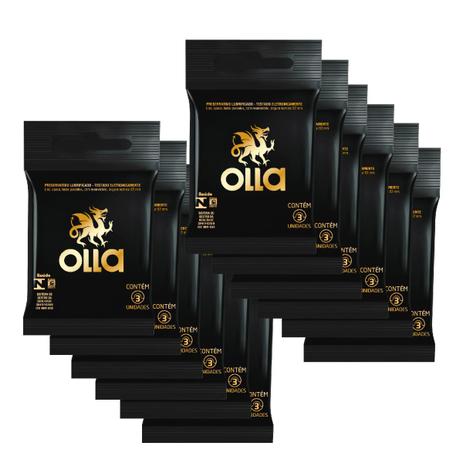 Kit Olla Preservativo Lubrificado 3 uni. com 12 Packs Menor preço em Kit Olla Preservativo Lubrificado 3 uni. com 12 Packs