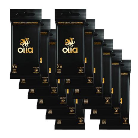 Kit Olla Preservativo Lubrificado 6uni. Com 12 Packs Menor preço em Kit Olla Preservativo Lubrificado 6uni. Com 12 Packs