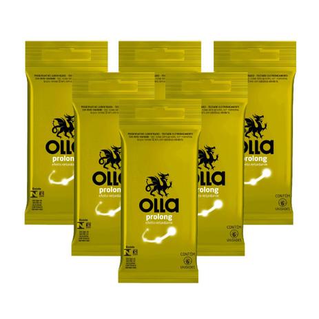 Kit Olla Preservativo Prolong 6uni. Com 6 Packs Menor preço em Kit Olla Preservativo Prolong 6uni. Com 6 Packs