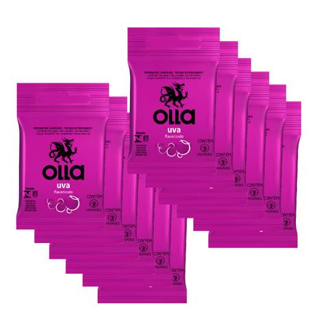 Kit Olla Preservativo Sabor Uva 3uni. Com 12 Packs Menor preço em Kit Olla Preservativo Sabor Uva 3uni. Com 12 Packs