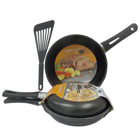 Kit Omeleteira 18+Frigideira Alta 22+Espatula-Dona Chefa Menor preço em Kit Omeleteira 18+Frigideira Alta 22+Espatula-Dona Chefa
