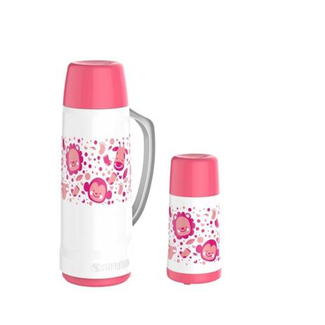 Kit Ônix Kids com 02 Garrafas Térmicas 250 ml e 1 L Soprano Menor preço em Kit Ônix Kids com 02 Garrafas Térmicas 250 ml e 1 L Soprano