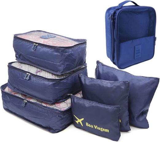 Kit Organizador Mala 6pçs + Necessaire Porta Sapato Viagem - Home é boa?