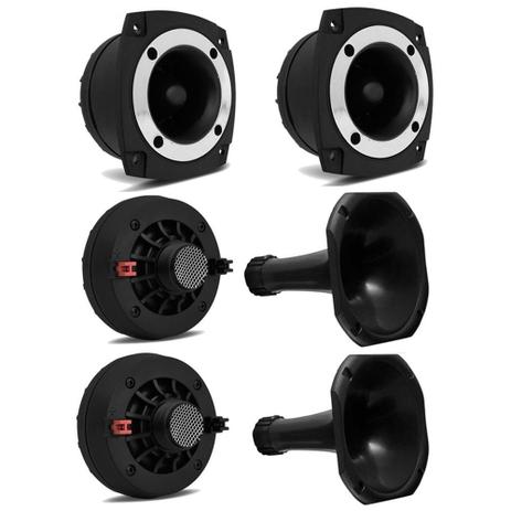 Kit Orion com 2 Driver + 2 Tweeter + 2 Corneta Curta Menor preço em Kit Orion com 2 Driver + 2 Tweeter + 2 Corneta Curta