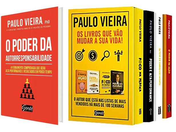 Kit Os Livros que Vão Mudar a Sua Vida Box Vol.1 - Paulo Vieira + O Poder da Autorresponsabilidade Menor preço em Kit Os Livros que Vão Mudar a Sua Vida Box Vol.1 - Paulo Vieira + O Poder da Autorresponsabilidade