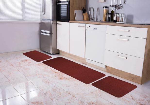 Kit ou Jogo de Tapete para Cozinha 03 peças Vermelho Chenill - Tapetes marajó Menor preço em Kit ou Jogo de Tapete para Cozinha 03 peças Vermelho Chenill - Tapetes marajó