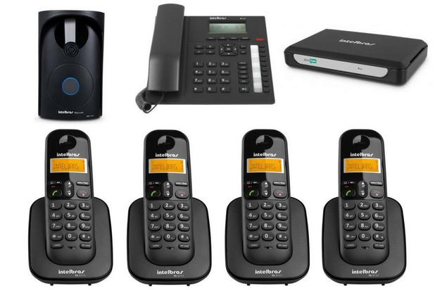 Kit PABX Central Telefonica Minicom Plus Intelbras 5 ramais Menor preço em Kit PABX Central Telefonica Minicom Plus Intelbras 5 ramais