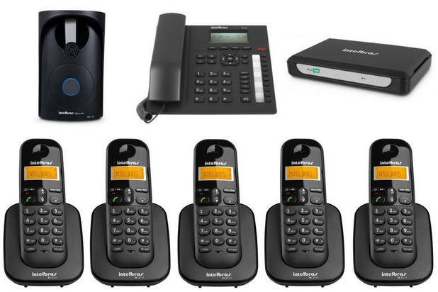 Kit PABX Central Telefonica Minicom Plus Intelbras 6 ramais Menor preço em Kit PABX Central Telefonica Minicom Plus Intelbras 6 ramais