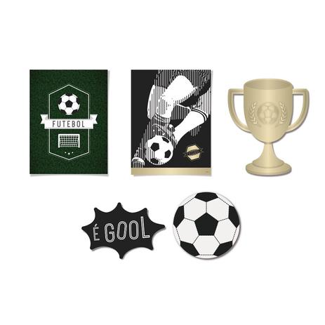 Kit Painel Cartazes para Decoração Futebol Cromus Menor preço em Kit Painel Cartazes para Decoração Futebol Cromus