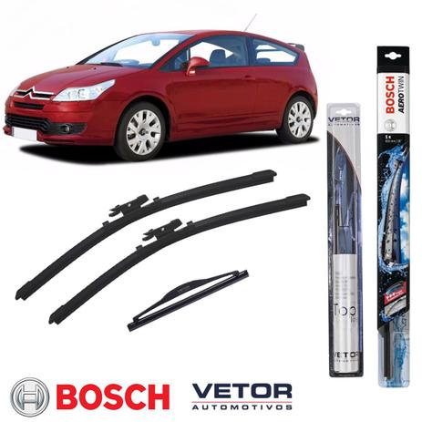 Kit Palheta Dianteira Bosch Traseira Vetor Citroen C4 Vtr Ap28m