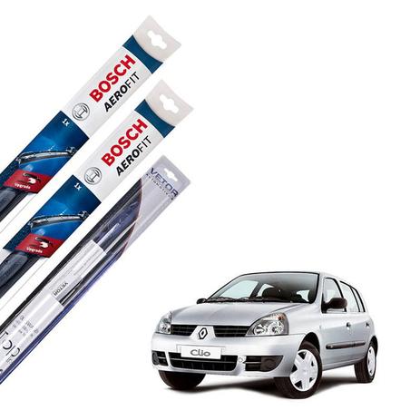 Kit palheta Limpador Parabrisa Renault Clio 2006 2007 2008 - Bosch - Vetor é boa?