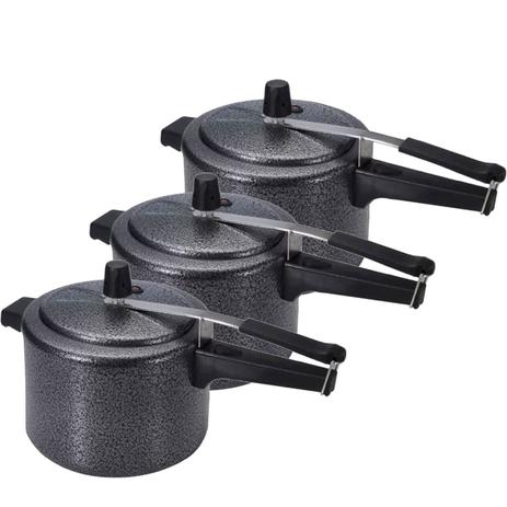 Kit Panela de pressão com 3 peças de 7 litros Craquelada - Asj é boa?