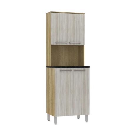 Kit Paneleiro Luciane 70 cm 4 Portas Lara Nicho Microondas Menor preço em Kit Paneleiro Luciane 70 cm 4 Portas Lara Nicho Microondas