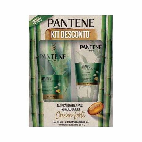 Kit Pantene Bambu Shampoo 400ml + Condicionador 150ml Menor preço em Kit Pantene Bambu Shampoo 400ml + Condicionador 150ml