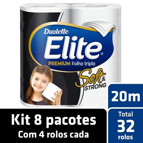 Kit Papel Higiênico Elite Folha Tripla 8 Pacotes - 32 Rolos é ruim? Kit Papel Higiênico Elite Folha Tripla 8 Pacotes - 32 Rolos é boa?