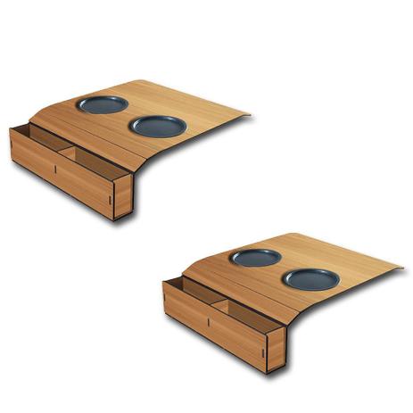 Kit Par 2 Suporte Esteira Bandeja Braco Sofa Porta Copo - Cia Laser Menor preço em Kit Par 2 Suporte Esteira Bandeja Braco Sofa Porta Copo - Cia Laser