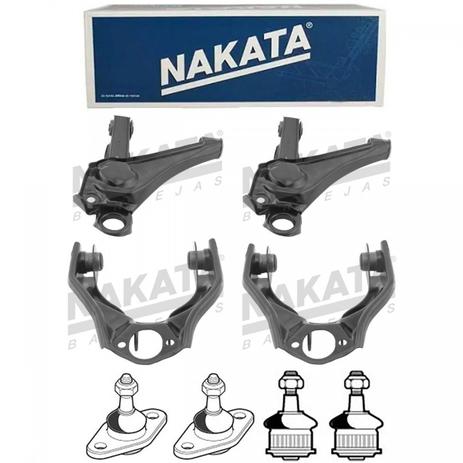 Kit par bandeja dianteira direita + esquerda + pivo inferior superior - chevette 1975 a 1993 - kit00058 - Nakata Menor preço em Kit par bandeja dianteira direita + esquerda + pivo inferior superior - chevette 1975 a 1993 - kit00058 - Nakata
