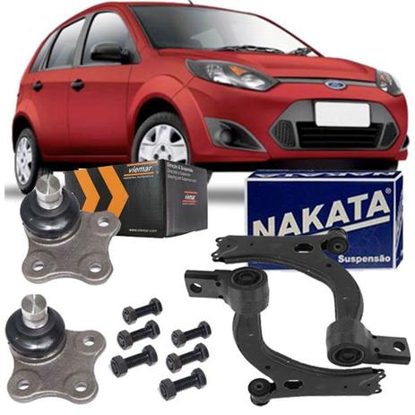 Kit par bandeja dianteira e pivo suspensao - fiesta 2002 a 2010 - kit00945 - Nakata Menor preço em Kit par bandeja dianteira e pivo suspensao - fiesta 2002 a 2010 - kit00945 - Nakata