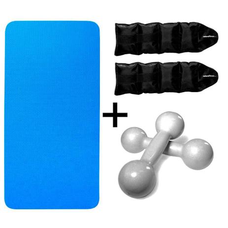 Kit Par Caneleira 3kg Par Halter 4kg e Colchonete EVA 10 mm - Natural fitness é boa?