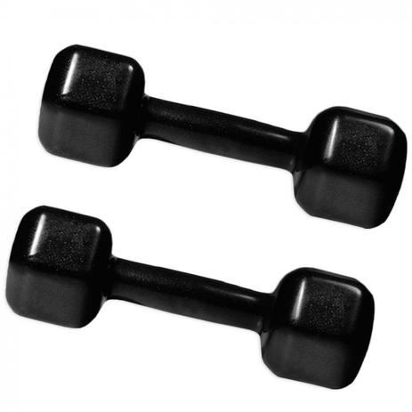Kit Par de Halter Sextavado 8kg Emborrachado Preto Mega Peso Menor preço em Kit Par de Halter Sextavado 8kg Emborrachado Preto Mega Peso