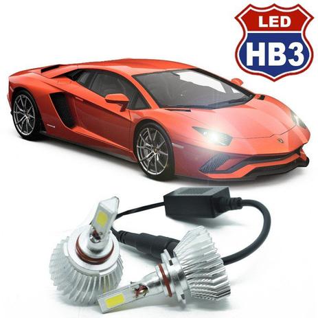 Kit Par Lâmpada Super Led Automotiva Farol Carro 3D HB3 9005 8000 Lumens 12V 24V 6000K - S/m Menor preço em Kit Par Lâmpada Super Led Automotiva Farol Carro 3D HB3 9005 8000 Lumens 12V 24V 6000K - S/m