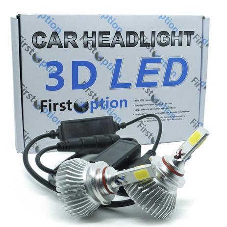 Kit Par Lâmpada Super Led Automotiva Farol Carro 3D HB4 9006 8000 Lumens 12V 24V First Option 6000K Menor preço em Kit Par Lâmpada Super Led Automotiva Farol Carro 3D HB4 9006 8000 Lumens 12V 24V First Option 6000K
