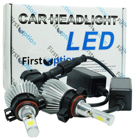 Kit Par Lâmpada Super Led Automotiva Farol Carro H16 6000 Lumens 12V 24V First Option 6000K Menor preço em Kit Par Lâmpada Super Led Automotiva Farol Carro H16 6000 Lumens 12V 24V First Option 6000K