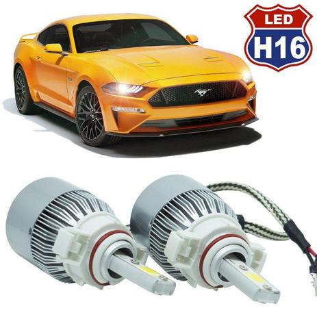 Kit Par Lâmpada Super Led Automotivo Farol Carro Caminhão H16 10000 Lumens M9C 12V 24V 6000K - S/m Menor preço em Kit Par Lâmpada Super Led Automotivo Farol Carro Caminhão H16 10000 Lumens M9C 12V 24V 6000K - S/m