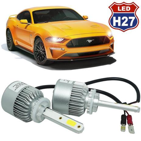 Kit Par Lâmpada Super Led Automotivo Farol Carro Caminhão H27 10000 Lumens M9C 12V 24V 6000K - S/m Menor preço em Kit Par Lâmpada Super Led Automotivo Farol Carro Caminhão H27 10000 Lumens M9C 12V 24V 6000K - S/m