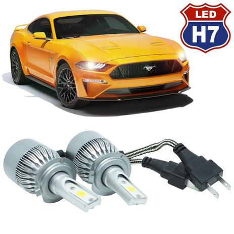 Kit Par Lâmpada Super Led Automotivo Farol Carro Caminhão H7 10000 Lumens M9C 12V 24V 6000K - S/m Menor preço em Kit Par Lâmpada Super Led Automotivo Farol Carro Caminhão H7 10000 Lumens M9C 12V 24V 6000K - S/m