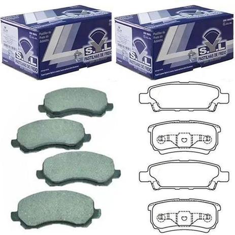 Kit par pastilha freio dianteira + traseira - jeep compass 2011 á 2017 - kit00693 - Syl Menor preço em Kit par pastilha freio dianteira + traseira - jeep compass 2011 á 2017 - kit00693 - Syl