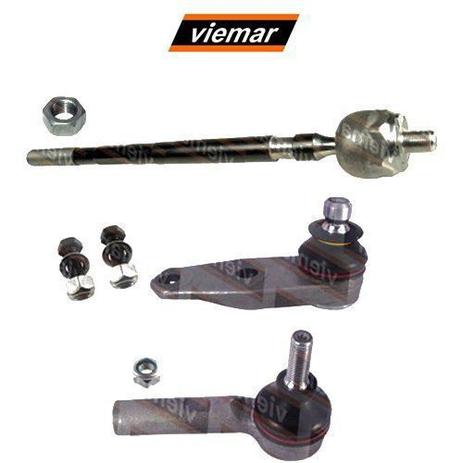 Kit par terminal direcao + pivo + articulacao axial direito - clio 1999 a 2003 - kit00585 - Viemar Menor preço em Kit par terminal direcao + pivo + articulacao axial direito - clio 1999 a 2003 - kit00585 - Viemar