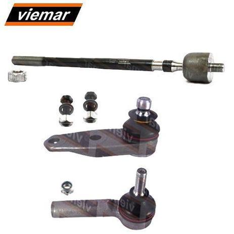 Kit par terminal direcao + pivo + articulacao axial direito - clio 2003 a 2010 - kit00591 - Viemar Menor preço em Kit par terminal direcao + pivo + articulacao axial direito - clio 2003 a 2010 - kit00591 - Viemar
