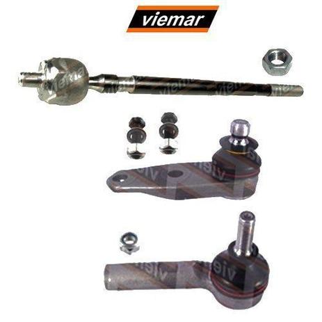 Kit par terminal direcao + pivo + articulacao axial direito - clio 2003 a 2010 - kit00598 - Viemar Menor preço em Kit par terminal direcao + pivo + articulacao axial direito - clio 2003 a 2010 - kit00598 - Viemar