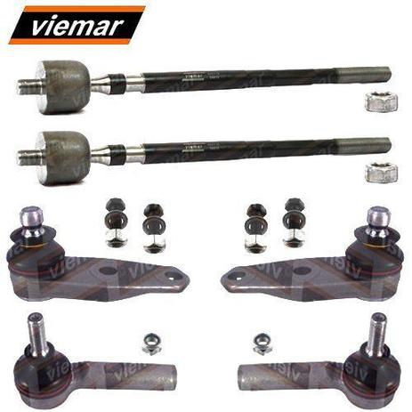 Kit par terminal direcao + pivo + articulacao axial direito e esquerdo - clio 2003 a 2010 - kit00590 - Viemar Menor preço em Kit par terminal direcao + pivo + articulacao axial direito e esquerdo - clio 2003 a 2010 - kit00590 - Viemar