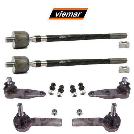 Kit par terminal direcao + pivo + articulacao axial direito e esquerdo - kangoo 1998 a 2003 - kit00600 - Viemar Menor preço em Kit par terminal direcao + pivo + articulacao axial direito e esquerdo - kangoo 1998 a 2003 - kit00600 - Viemar