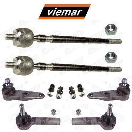 Kit par terminal direcao + pivo + articulacao axial direito e esquerdo - kangoo 1998 a 2003 - kit00603 - Viemar Menor preço em Kit par terminal direcao + pivo + articulacao axial direito e esquerdo - kangoo 1998 a 2003 - kit00603 - Viemar