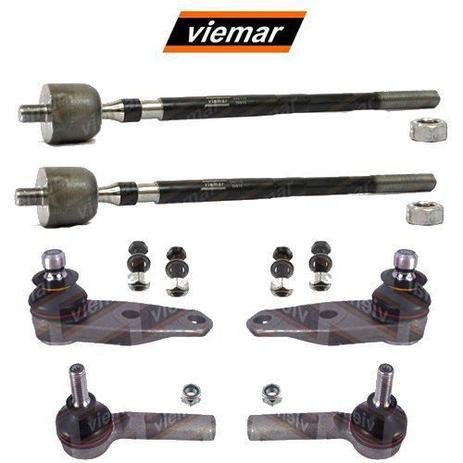 Kit par terminal direcao + pivo + articulacao axial direito e esquerdo - kangoo 2003 a 2010 - kit00606 - Viemar Menor preço em Kit par terminal direcao + pivo + articulacao axial direito e esquerdo - kangoo 2003 a 2010 - kit00606 - Viemar