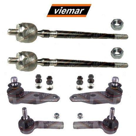 Kit par terminal direcao + pivo + articulacao axial direito e esquerdo - kangoo 2003 a 2010 - kit00609 - Viemar Menor preço em Kit par terminal direcao + pivo + articulacao axial direito e esquerdo - kangoo 2003 a 2010 - kit00609 - Viemar