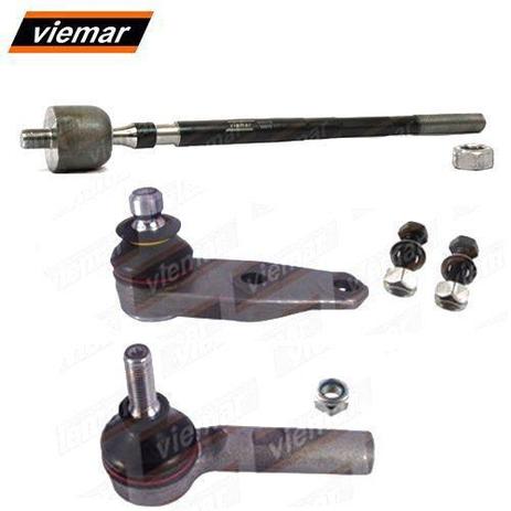 Kit par terminal direcao + pivo + articulacao axial esquerdo - clio 1999 a 2003 - kit00582 - Viemar Menor preço em Kit par terminal direcao + pivo + articulacao axial esquerdo - clio 1999 a 2003 - kit00582 - Viemar