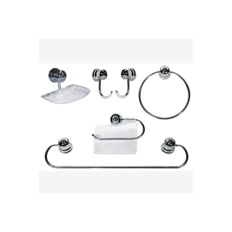 Kit para Banheiro Plus Especial Copa 5 Peças - Sicmol Menor preço em Kit para Banheiro Plus Especial Copa 5 Peças - Sicmol