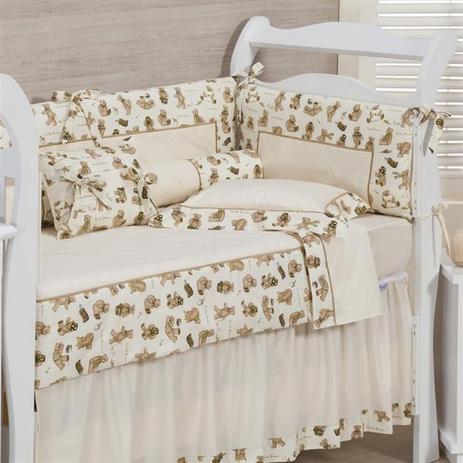 Menor preço em Kit Para Berço 10 Peças Charisma Bear Hug 233 Fios Plumasul