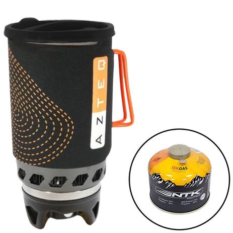 Kit para Camping com Panela e Fogareiro Jet Cook AZTEQ + Cartucho de Gás 230g TEKGAS Menor preço em Kit para Camping com Panela e Fogareiro Jet Cook AZTEQ + Cartucho de Gás 230g TEKGAS
