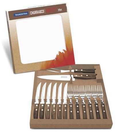 Kit para Churrasco 14 Peças Pampa Tramontina 22299011 Menor preço em Kit para Churrasco 14 Peças Pampa Tramontina 22299011
