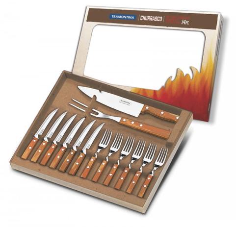 Kit para Churrasco 14 Peças Polywood Tramontina 21199489 Menor preço em Kit para Churrasco 14 Peças Polywood Tramontina 21199489