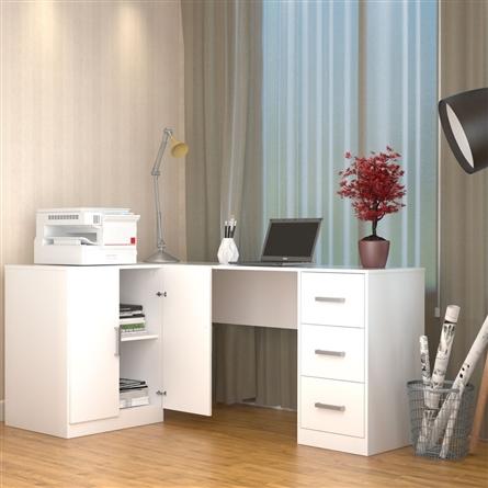 Kit para Escritório Mesa em L e Balcão Bliv - Branco - Appunto é boa?